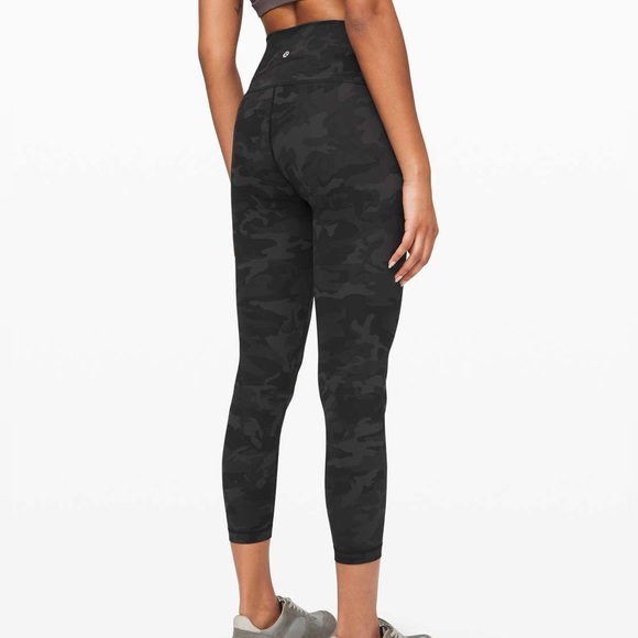 Lululemon Wunder Under High-Rise Tight 25" Full-On Luxtreme
 Camo Multi Grey sz6 - Picture 1 of 3